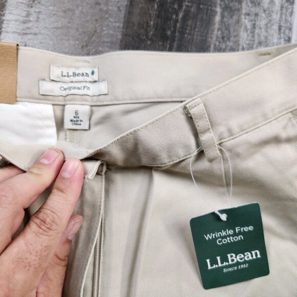 Womens LL Bean size 6 Reg Original Fit Chino Twill Pants 30" inseam - Picture 3 of 12